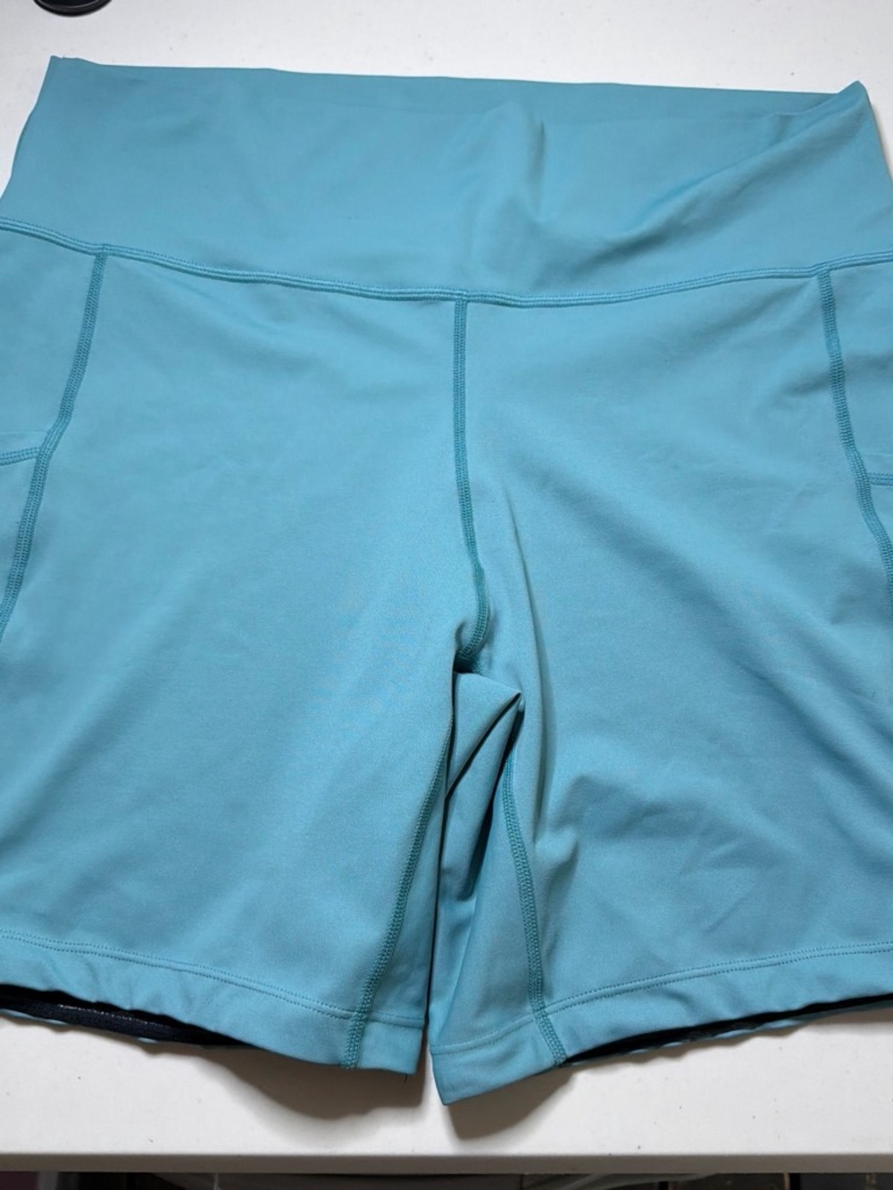 Constantly Varied Gear Aqua High-Waist Athletic Shorts
